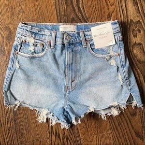 Abercrombie & Fitch High Rise Mom Jean shorts size 26/2